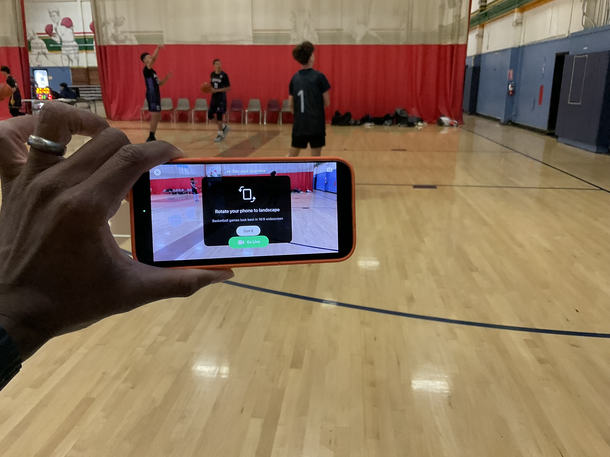 One-handed phone setup